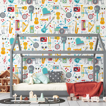 Papel de Parede Adesivo Musical